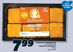 IGA LA PAYSANNE FONDUE PARMESAN offer