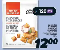IGA VALEUR PLUS FROZEN PEPPERONI PIZZA SNACKS offer