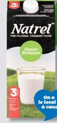 IGA NATREL ORGANIC MILK offer