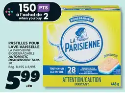 IGA LA PARISIENNE BIODÉGRADABLE AUTOMATIC DISHWASHER TABS offer