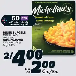 IGA MICHELINA'S ORIGINAL FROZEN DINNER offer