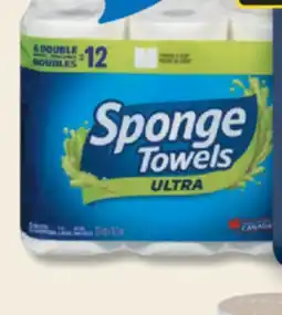 IGA SPONGE TOWELS ULTRA PAPER TOWELS offer