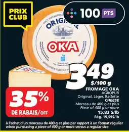 IGA AGROPUR Original, Léger, Raclette CHEESE offer