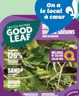 IGA GOOD LEAF BABY GREENS, SALAD MIX OR HERO GREENS offer