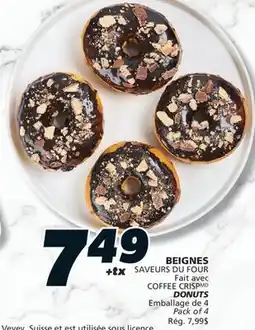 IGA COFFEE CRISP DONUTS offer