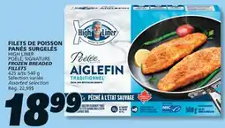 IGA HIGH LINER FROZEN BREADED FILLETS offer