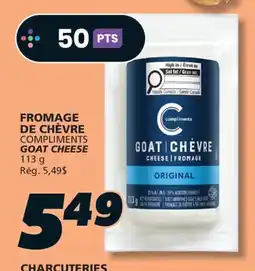 IGA COMPLIMENTS GOAT CHEESE offer