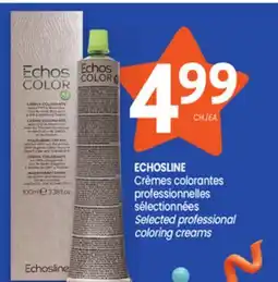 Uniprix ECHOSLINE Crèmes colorantes professionnelles sélectionnées/Selected professional coloring creams offer