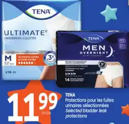 Uniprix TENA Protections pour les fuites urinaires sélectionnées/ Selected bladder leak protections offer