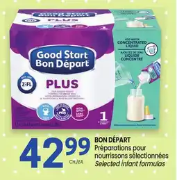 Uniprix BON DÉPART Préparations pour nourrissons sélectionnées/ Selected infant formulas offer