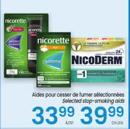 Uniprix Aides pour cesser de fumer sélectionnées/Selected stop-smoking aids offer