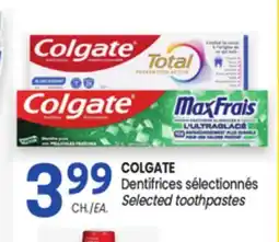 Uniprix COLGATE Dentifrices sélectionnés/ Selected toothpastes offer