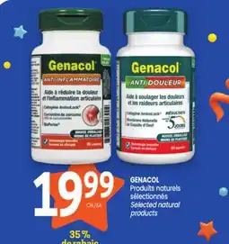 Uniprix GENACOL Produits naturels sélectionnés/Selected natural products offer