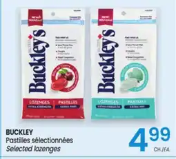 Uniprix BUCKLEY Pastilles sélectionnées/ Selected lozenges offer
