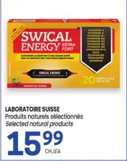 Uniprix LABORATOIRE SUISSE Produits naturels sélectionnés/Selected natural products offer
