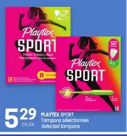 Uniprix PLAYTEX SPORT Tampons sélectionnés/Selected tampons offer