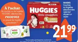 Uniprix HUGGIES Couches ou lingettes sélectionnées/ Selected diapers or wipes offer