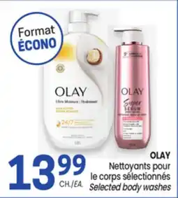 Uniprix OLAY Nettoyants pour le corps sélectionnés/ Selected body washes offer