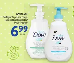 Uniprix DOVE BABY Nettoyants pour le corps sélectionnés/Selected body washes offer
