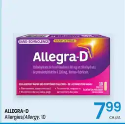 Uniprix ALLEGRA-D Allergies/Allergy, 10 offer