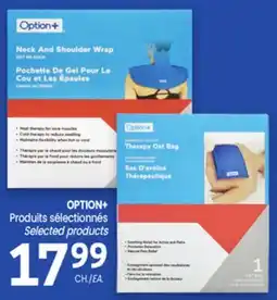 Uniprix OPTION+ Produits sélectionnés/Selected products offer