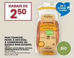 Rachelle-Bery Grocery INEWA ORGANIC SLICED BREAD, HOT-DOG, HAMBURGER BUNS OR BAGELS offer