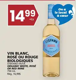 Rachelle-Bery Grocery STEFANO FAITA ORGANIC WHITE, ROSÉ OR RED WINE offer