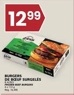 Rachelle-Bery Grocery 8 ACRES FROZEN BEEF BURGERS offer