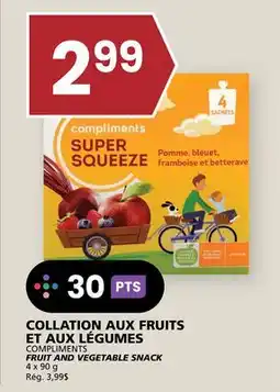 Rachelle-Bery Grocery COMPLIMENTS FRUIT AND VEGETABLE SNACK offer
