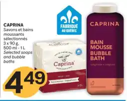 Brunet CAPRINA Savons et bains moussants sélectionnés offer