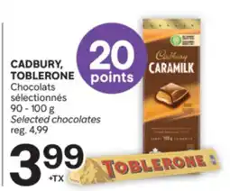 Brunet CADBURY, TOBLERONE Chocolats sélectionnés offer