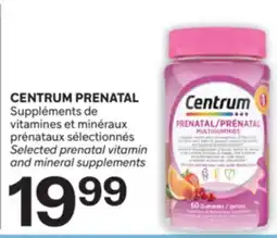 Brunet CENTRUM PRENATAL Suppléments de vitamines et minéraux prénataux sélectionnés offer