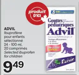 Brunet ADVIL Ibuprofène pour enfants sélectionné offer