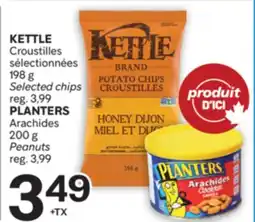 Brunet KETTLE Arachides, PLANTERS Croustilles offer