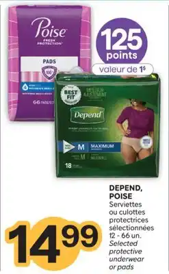 Brunet DEPEND, POISE Serviettes ou culottes protectrices sélectionnées offer