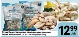 Pasquier Crevettes crues pelées déveinées sans queue ou faciles à décorter offer