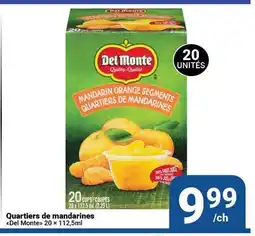 Pasquier Quartiers de mandarines Del Monte offer