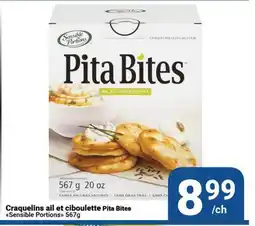 Pasquier Craquelins ail et ciboulette Pita Bites Sensible Portions offer