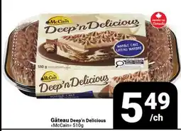 Pasquier Gâteau Deep'n Delicious McCain offer