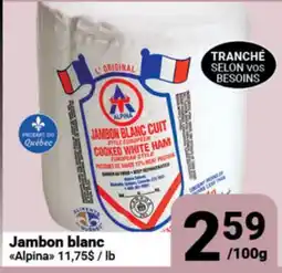 Pasquier Jambon blanc Alpina offer