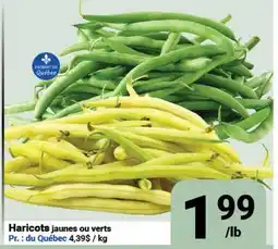 Pasquier Haricots jaunes ou verts offer