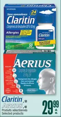 Jean Coutu Claritin AERIUS, Selected products offer