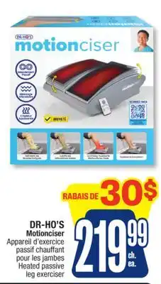 Jean Coutu DR-HO'S Motionciser Heated passive leg exerciser offer