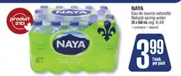 Jean Coutu NAYA Natural spring water offer