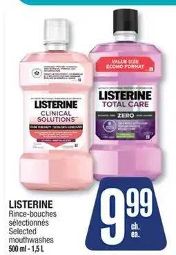Jean Coutu LISTERINE Selected mouthwashes offer