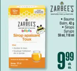 Jean Coutu ZARBEES, Sirops Syrups offer