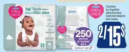 Jean Coutu Selected diapers and wipes offer