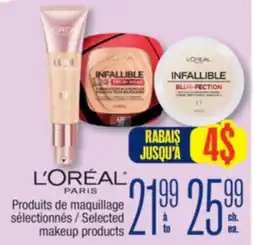 Jean Coutu L'ORÉAL PARIS Selected makeup products offer