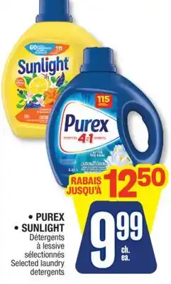 Jean Coutu PUREX, SUNLIGHT Selected laundry detergents offer