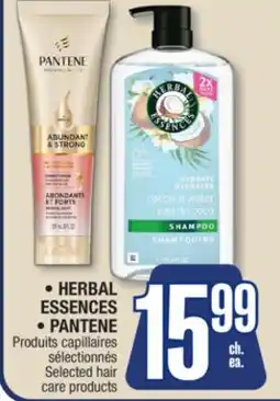 Jean Coutu • HERBAL ESSENCES • PANTENE Selected hair care products offer